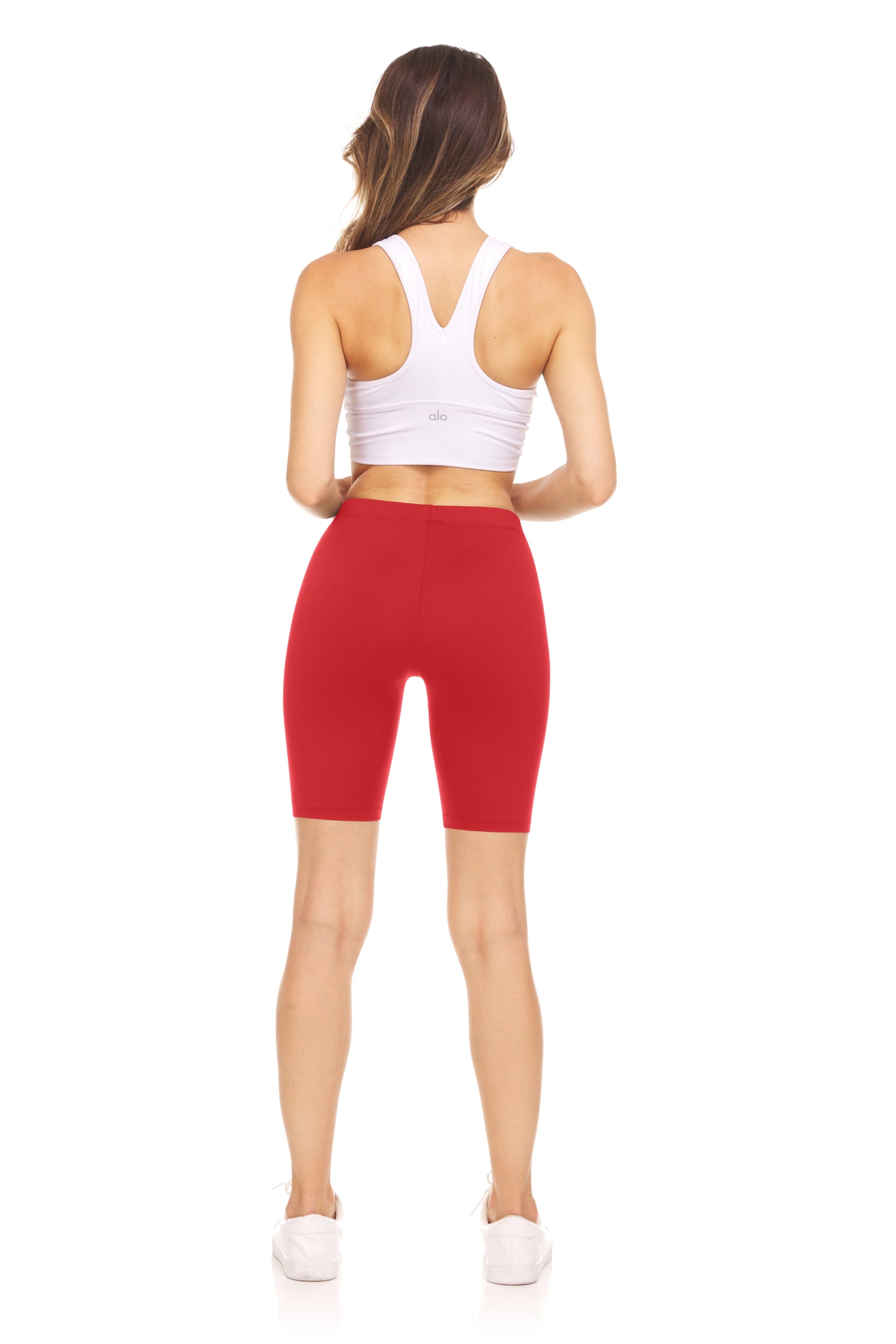 Sweet Hearts 3-Pack Biker Shorts for Women - Elastic Waist Shiny Spandex Workout Yoga Bike Running Shorts Made in USA