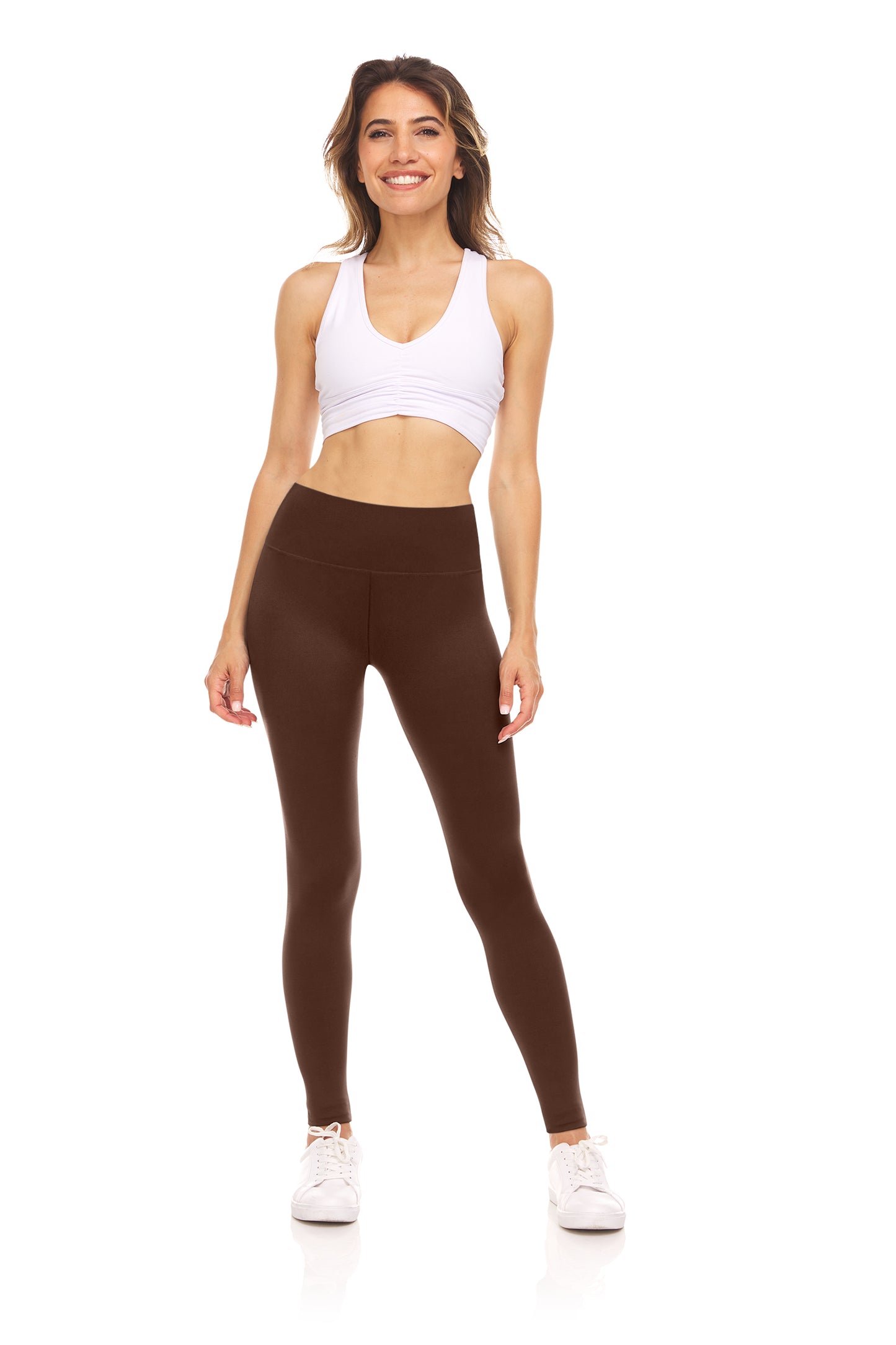 Sweet Hearts Performance Leggings for Women- High Waisted Athletic Tummy Control Workout Gym Women's Leggings Made in USA