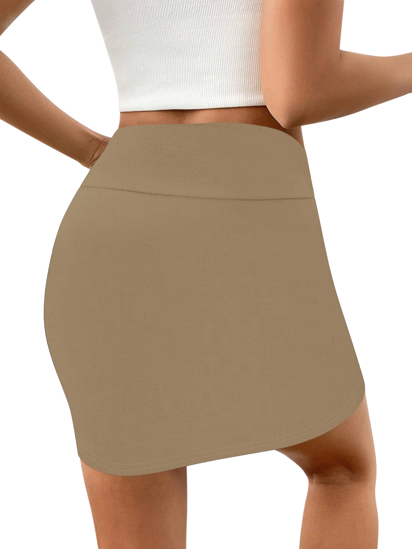 Sweet Hearts Bodycon Black Mini Skirt for Women- High Waist Womens Skirt Made in USA