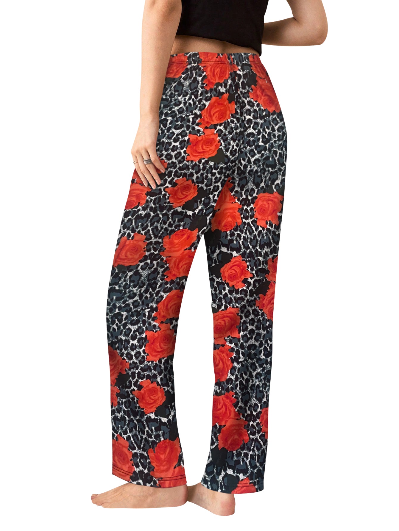 Sweet Hearts 2-Pack Pajama Pants for Women- Soft Comfy Lounge Sleep Bottoms with Faux Drawstring Women's PJ Pants Made in USA