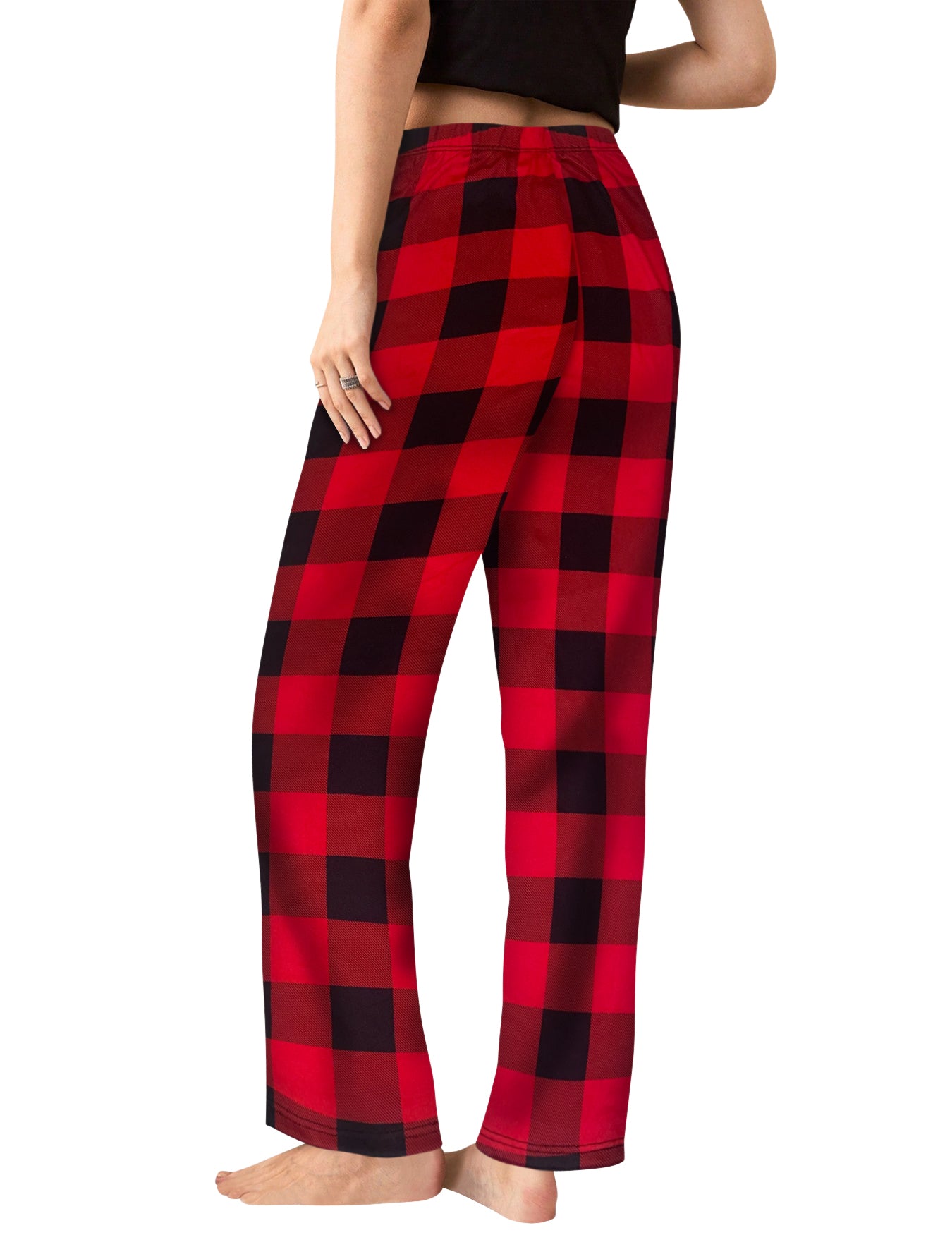 Sweet Hearts 2-Pack Pajama Pants for Women- Soft Comfy Lounge Sleep Bottoms with Faux Drawstring Women's PJ Pants Made in USA