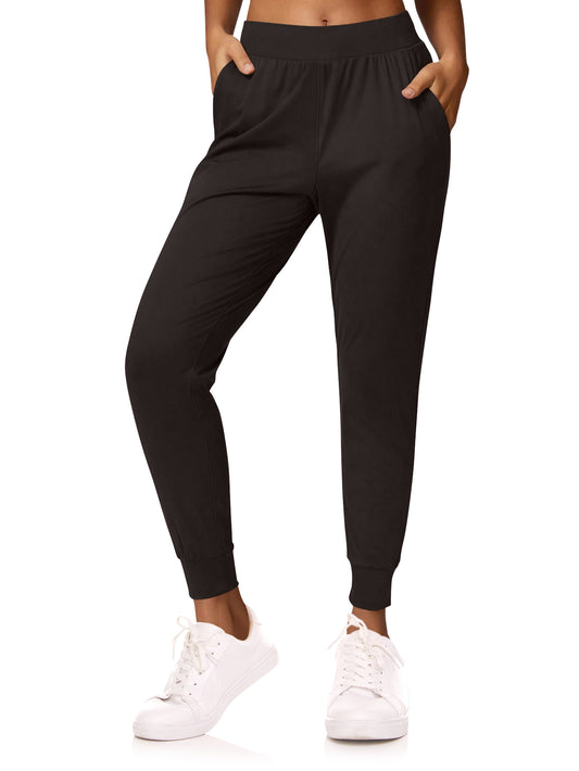 Sweet Hearts 3-Pack Womens Joggers with Pockets- Elastic Waist Soft Sweatpants for Women Yoga Pants Made in USA