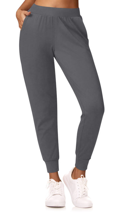Sweet Hearts 3-Pack Womens Joggers with Pockets- Elastic Waist Soft Sweatpants for Women Yoga Pants Made in USA