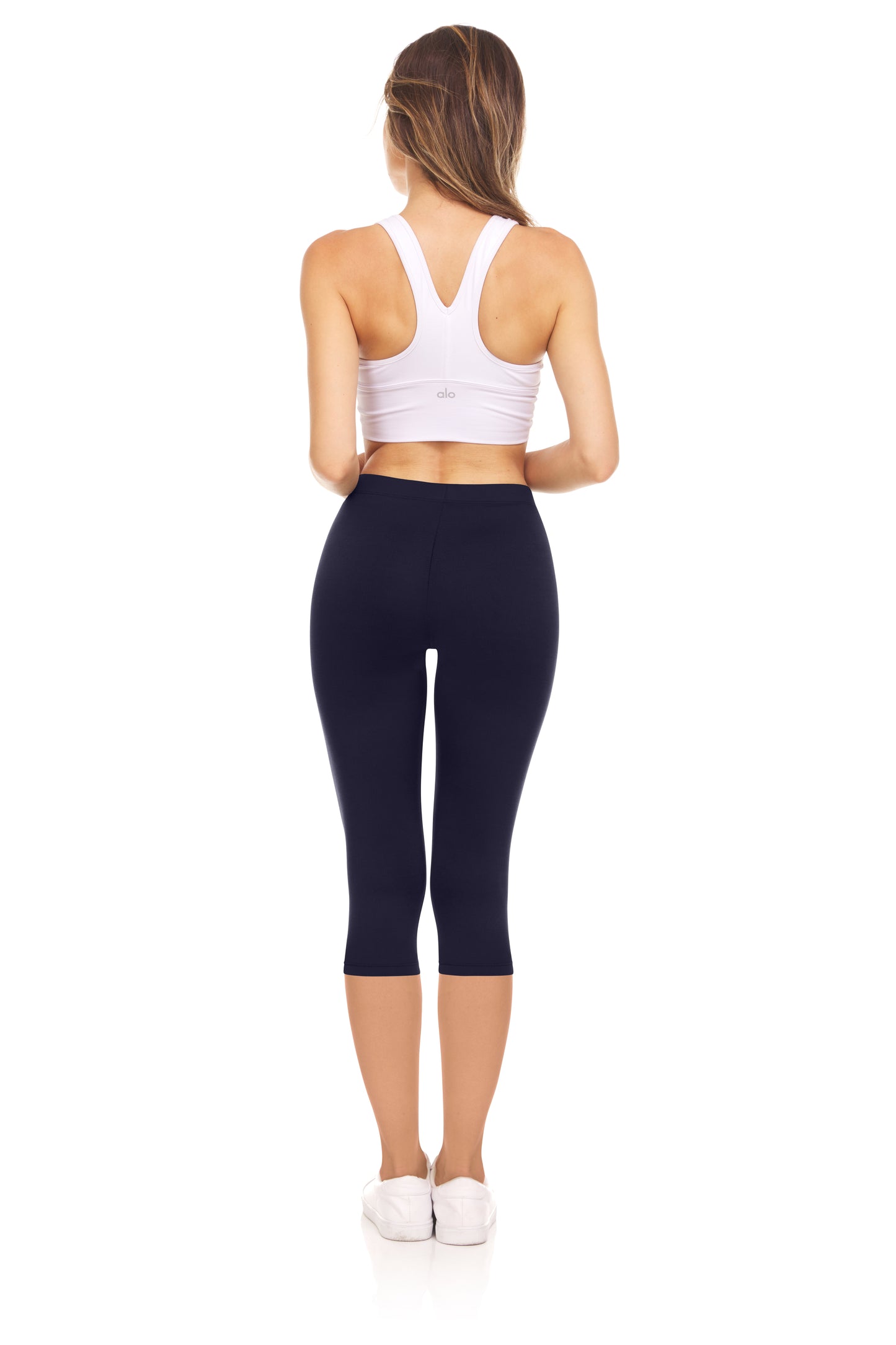Sweet Hearts 3-Pack Capri Leggings for Women- Elastic Waist Tummy Control Capri Pants Yoga Pants Women’s Leggings Clothing Made in USA