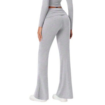 Sweet Hearts 3-Pack Flare Leggings for Women- Foldover Flared Yoga Pants for Women Clothing Made in USA