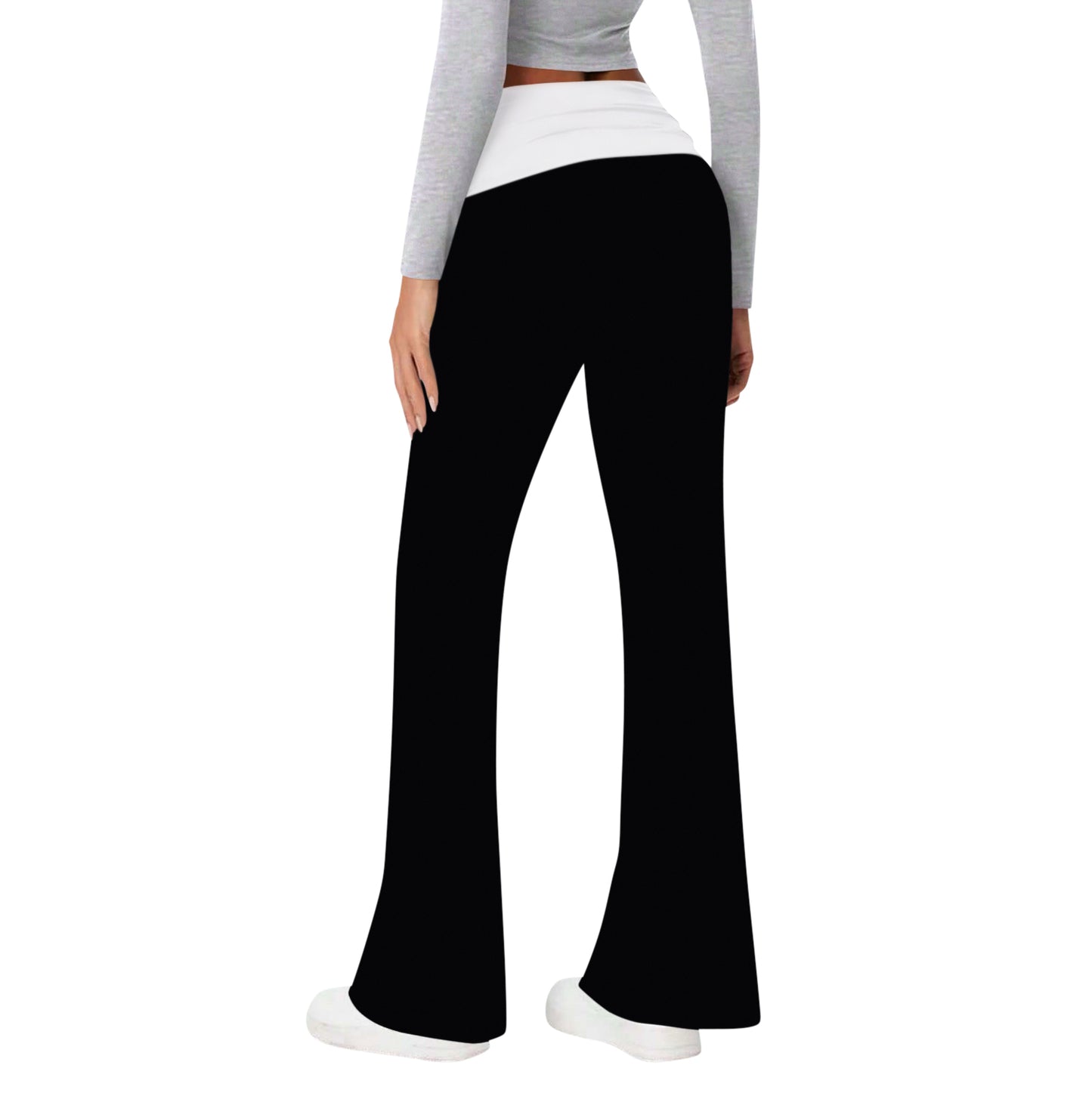 Sweet Hearts 3-Pack Flare Leggings for Women- Foldover Flared Yoga Pants for Women Clothing Made in USA