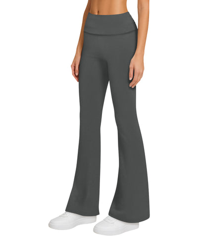 Sweet Hearts 3-Pack Flare Leggings for Women- Foldover Flared Yoga Pants for Women Clothing Made in USA