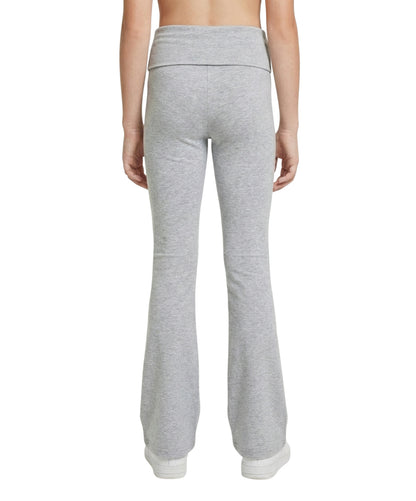 Sweet Hearts 3-Pack Girls Leggings- Foldover Pants Wide Leg Flare Leggings for Girls Clothes Made in USA