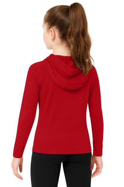 Sweet Hearts 2-Pack Girls Sweatshirt- Lightweight Kids Hoodies for Girls with Pocket Made in USA
