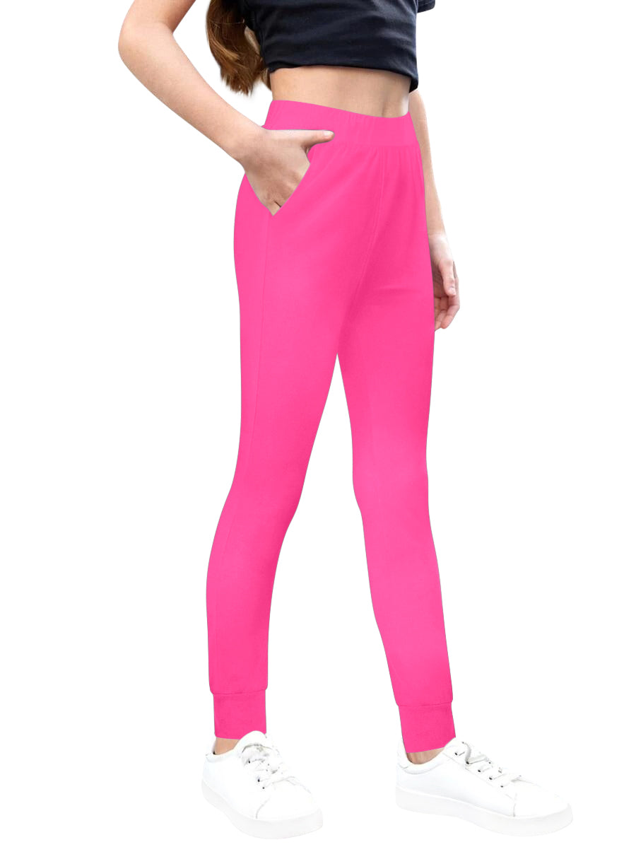 Sweet Hearts 2-Pack Girls Sweatpants- Lightweight Joggers Sweatpants for Girls with Pockets Made in USA