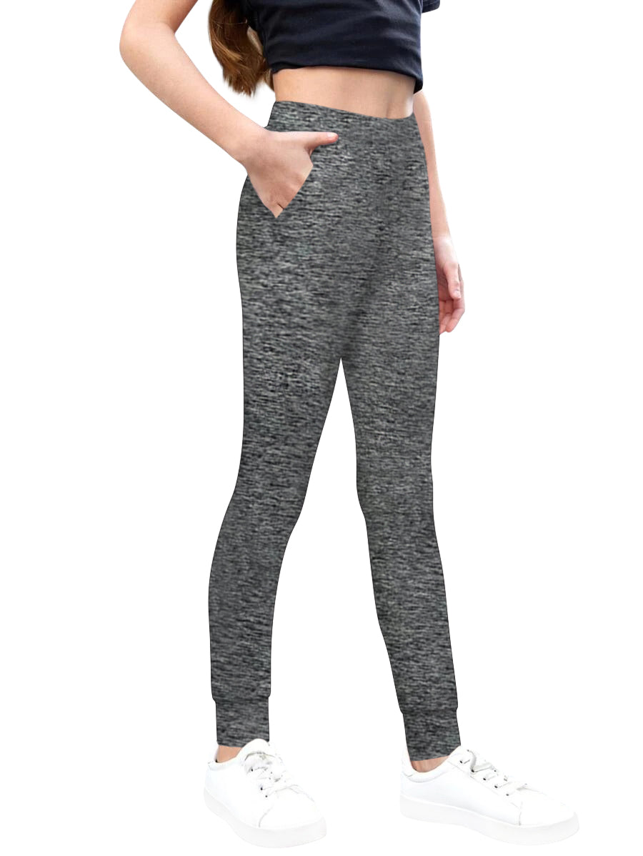 Sweet Hearts 2-Pack Girls Sweatpants- Lightweight Joggers Sweatpants for Girls with Pockets Made in USA