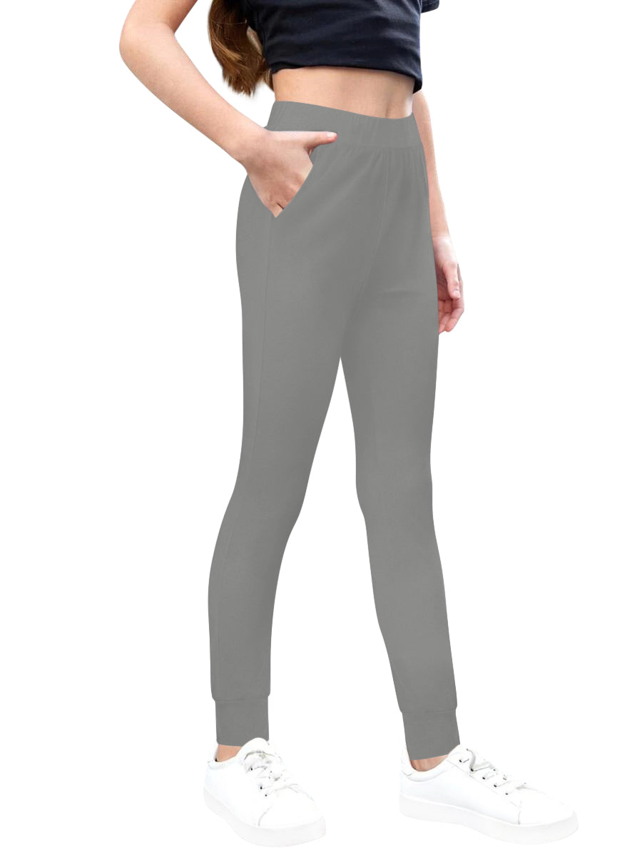 Sweet Hearts 2-Pack Girls Sweatpants- Lightweight Joggers Sweatpants for Girls with Pockets Made in USA