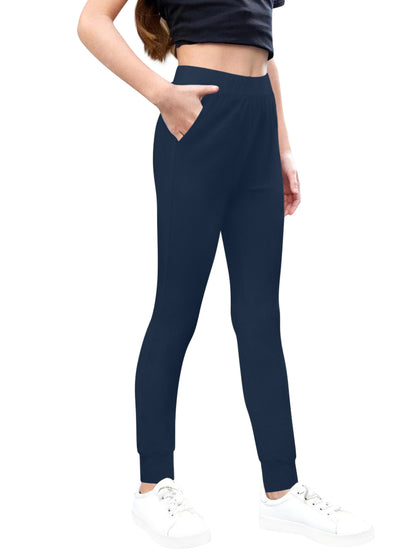 Sweet Hearts 2-Pack Girls Sweatpants- Lightweight Joggers Sweatpants for Girls with Pockets Made in USA