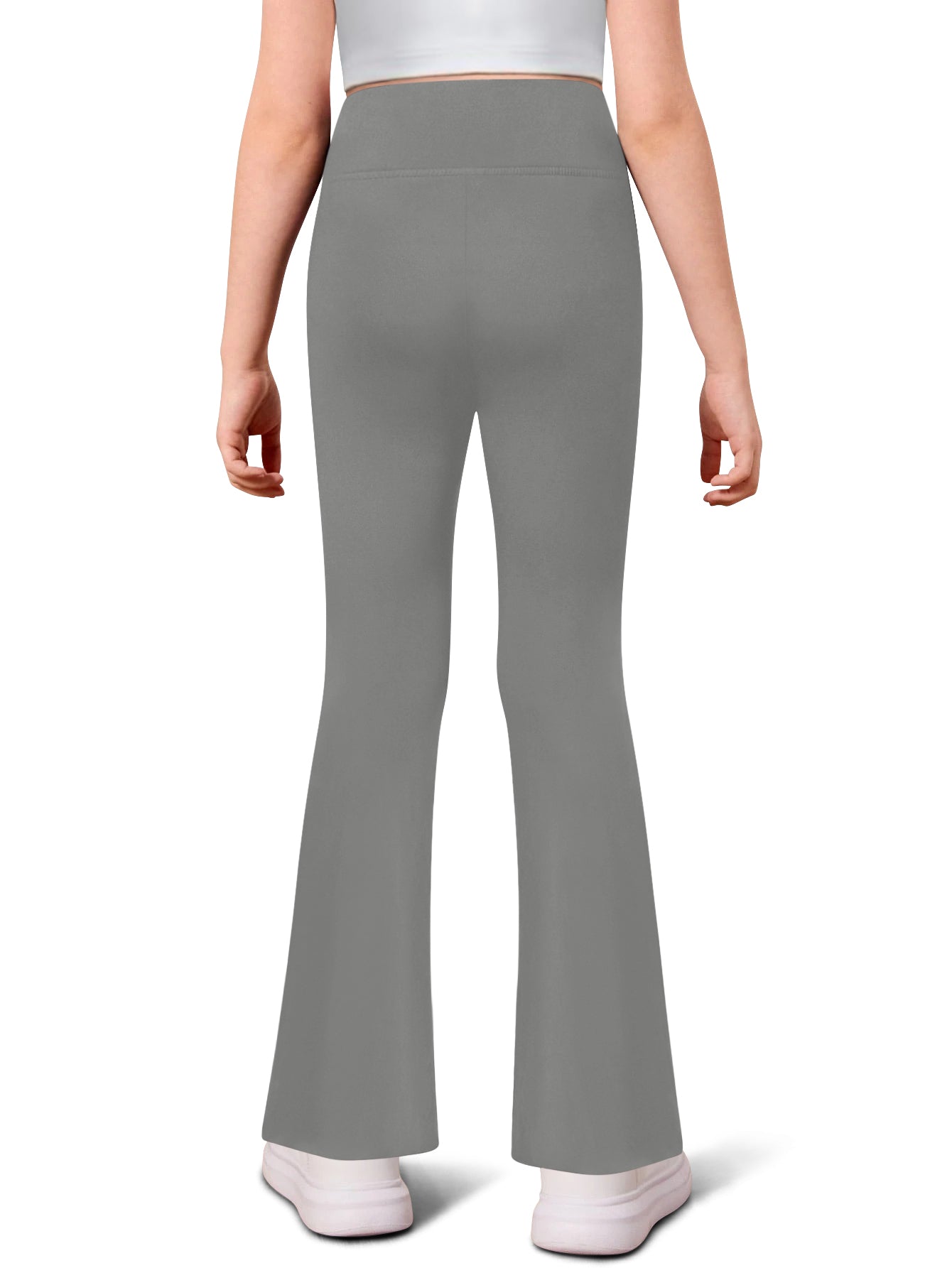 Sweet Hearts 3-Pack Girls Leggings- High Waist Wide Leg Flare Leggings for Girls Clothes Made in USA