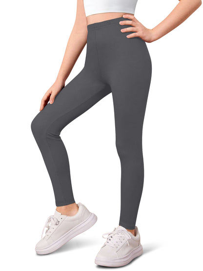 Sweet Hearts 3-Pack Girls Leggings- Elastic Waist Soft Leggings for Girls Clothes Made in USA
