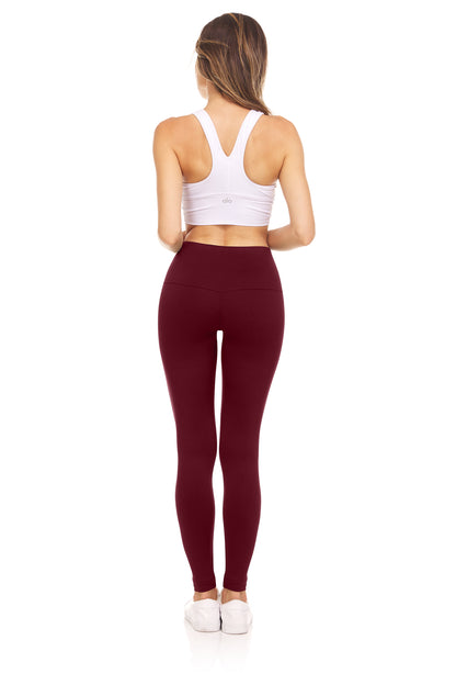 Sweet Hearts Performance Leggings for Women- High Waisted Athletic Tummy Control Workout Gym Women's Leggings Made in USA