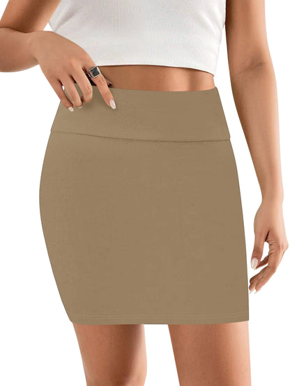 Sweet Hearts Bodycon Black Mini Skirt for Women- High Waist Womens Skirt Made in USA