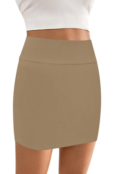 Sweet Hearts Bodycon Black Mini Skirt for Women- High Waist Womens Skirt Made in USA