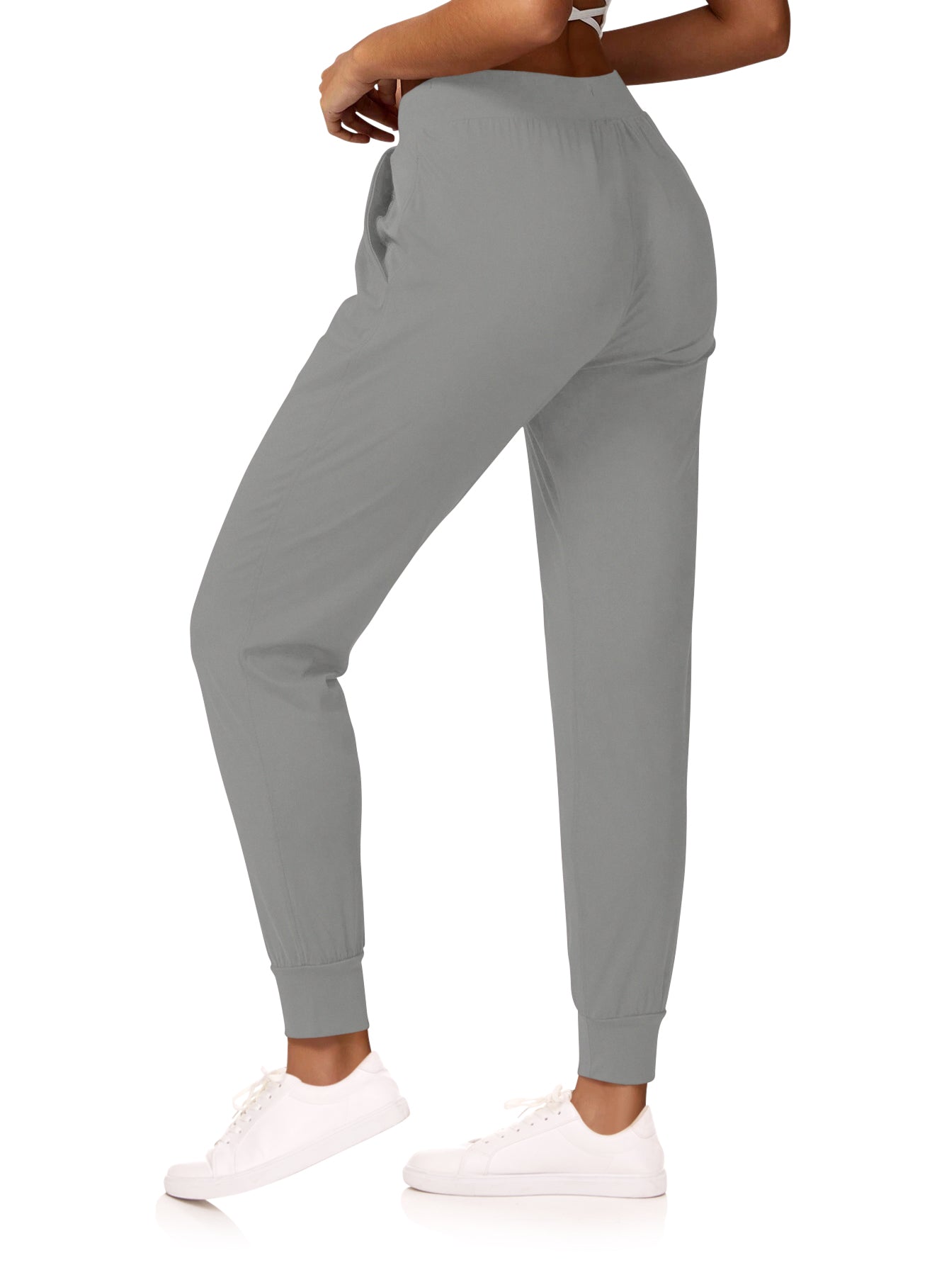 Sweet Hearts 3-Pack Womens Joggers with Pockets- Elastic Waist Soft Sweatpants for Women Yoga Pants Made in USA