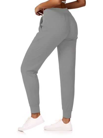 Sweet Hearts 3-Pack Womens Joggers with Pockets- Elastic Waist Soft Sweatpants for Women Yoga Pants Made in USA