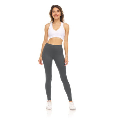 Sweet Hearts 3-Pack Leggings for Women- Elastic Waist Tummy Control Buttery Soft Women's Leggings Made in USA